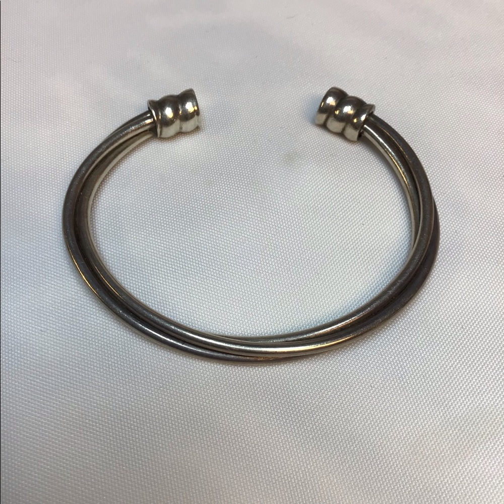 VINTAGE STERLING SILVER TORQUE CUFF